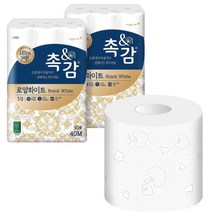 깨끗한나라 촉앤감 로얄화이트화장지40m x 30롤x 2팩