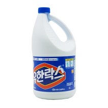 유한락스레귤러 차아염소산나트륨 4L 용기, 상세페이지 참조