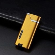선물용 터보 라이터 가스 충전식 심플 디자인, 박스포장, gold