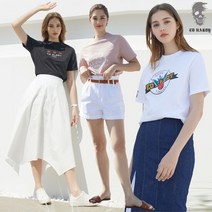 에드하디 에드하디 여성 시그니처 아트웍 티셔츠 3종택1