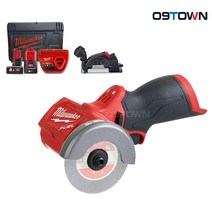 밀워키 M12 FCOT-632X 충전 그라인더 12V 3.0Ah+6.0Ah 3인치 BL