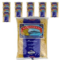 산타루치아 마카로니 macaroni 파스타 홈쿡 대용량 업소용 식당 식자재 면 500g, 12개