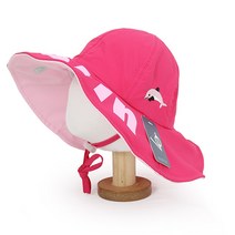 베이직엠 아동용(4~6세) 여름 벙거지 모자 버킷햇 챙와이어 썸머 돌핀