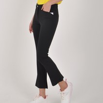 UB-15 밑주름 링클프리 봄 여름 9부 바지 스판 빅사이즈 나팔 부츠컷 여성 골프 웨어