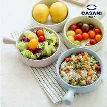 까사니 세라믹 핸들형 원형접시 손잡이 앞접시 문복희 입짧은햇님 앞접시 유튜버 먹방 라면 디저트 시리얼 그릇 전자렌지용 오븐용 다용도 도자기 그릇 핸들 플레이트, 핑크, 1개