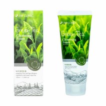 3W 클리닉 녹차 클렌징 폼 100ml 저자극 세안제 62033, 1, 본상품선택