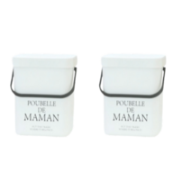 달팽이리빙 푸벨드마망 음식물 쓰레기통 5L, white 2개