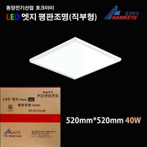 동양전기산업 호크아이 LED 엣지평판조명 40w 520mmx520mm 주광색
