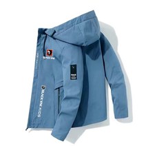 트렌치코트 봄가을 하프 자켓봄/가을 브랜드 남성 재킷 블랙 야크 캐주얼 모자 폴리에스테르 패션 파커 비