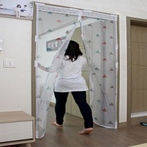 현관 방충망 현관 방충문 붙이는방충망 커텐 세모 대