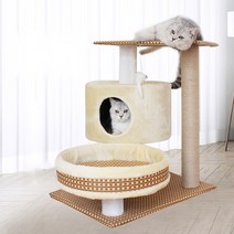 미니 캣타워 고양이 소형 낮은 뚱냥이 펫타워 놀이터 원룸, H형