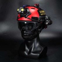 소방관 헬멧 경작업모 응급안전모 화재 보호 모자, A패키지(구성 이미지 참고)