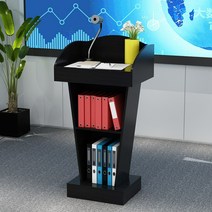 원목 강연대 강의대 연설대 단상 행사 강의실 사회대 테이블 학원 책상 오피스 데스크, 블랙60*40*110(1.5cm 두께)