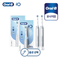오랄비 iO3iO5 전동칫솔 듀얼팩 핸들2+리필모2+충전기2 840997, iO5블랙[Q067x2]