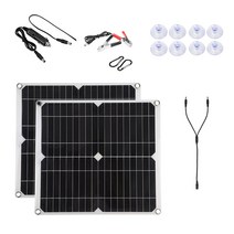 RV/자동차/홈/캐러밴/Boar/mmarine용 300W 단결정 태양 전지판 키트, 01 2 Solar Panels