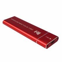 [IN NETWORK] 외장SSD 케이스 IN-SSDM2A [M.2 NVMe SSD 케이스/USB3.1 Gen2] [레드]