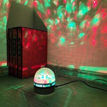 비즈 LED 미니 회전 미러볼 BZ-LR 100 무대 조명 RGB 디스코 DJ 파티