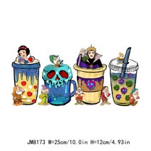 평판프레스 열전사만화 소녀 DTF 열 스티커 커피 컵 데칼 열전달 옷 아이언 패치 후드 Diy 프레스 인쇄 인, 15 1L