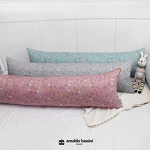 아날도바시니 쥬드 롱바디 필로 우 누빔 커버 35x130cm, 핑크