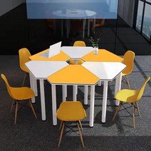 모둠책상 스터디룸 학교 과학실 육각테이블, K
