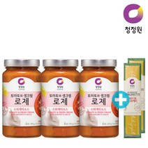 청정원 스파게티소스 로제600gx3개+증정 면500g 2개, 단품, 600g