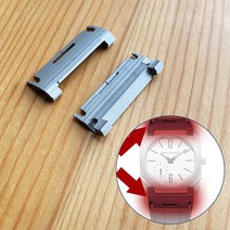 불가리 옥토 오토매틱 시계 내부에 29.38mm 스트랩 메탈릭 인서트