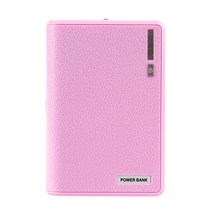 듀얼 USB 파워 뱅크 4X 18650 외부 백업 배터리 충전기 전화 용 케이스 케이스, Pink