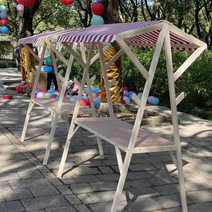 이동식 가판대 좌판대 접이식 부스 야시장 노점 행사, 상세이페이지 참고, 120x60x200 옐로우 화이트 접이식