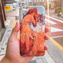 우리일쌍 무광 알폰스 무하 사계 여름 명화 휴대폰케이스/애플 아이폰7 최신 스마트폰 케이스 추천 (3619721), 아이폰XS Max