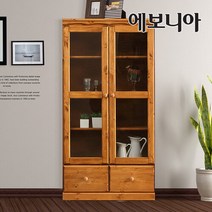 에보니아 헤일리 레드파인 원목장식장 진열장, 헤일리 레드파인 원목장식장1500 오크