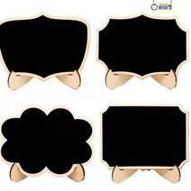 미니 칠판 블랙 보드 메시지 메모 손글씨 안내 명함 이름표 명판 쇼케이스 가격표 메뉴판 카페 인테리어 거실 계획표 워크아웃 유치원 어린이집 단어 놀이 영어 학원 말풍선, A 십각형