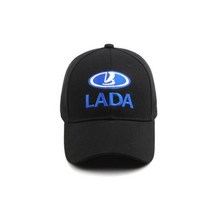 Lada 로고 운동 야구 모자 야외 트럭 운전사 스냅 백 힙합 모자 유니섹스 캐주얼 조절 가능한 태양 보호 러닝 골프, 01 Black