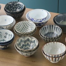 일본 가정식 그릇 밥 공기 국 그릇 set 공기대접세트, 청로