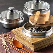 IH 인덕션 통3중 스텐 뚝배기 된장 계란찜 내열 냄비 가마솥, 03-스텐 3중 뚝배기 3호
