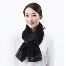 우리모피 풀스킨 와이드 밍크머플러 목도리