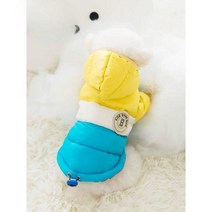 소형견 패딩 올인원 따뜻한 반려견 방한복 스노우, 모카/브라운 S