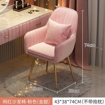 라운지체어 북유럽 모던 디자이너 편안한 다이닝 그레이 골드 럭셔리 메이크업 Fauteuil 실내 장식, 3.No pillow