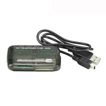 카드리더기 usb sd card 모두 1 usb 메모리 카드 리더기 sd cf MS mmc, 01 Black