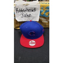 New Era NWT 시카고 컵스 뉴에라 캡 모자 조절 가능 스냅백 9509 C 로고 레드 블루