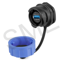 YM-24-J/USB3/213/SX USB 플라스틱 방수 원형 커넥터 CNLINKO IP67