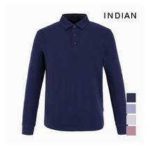 인디안 INDIAN 컬러풀 솔리드 에리형 티셔츠__MITALWW9311
