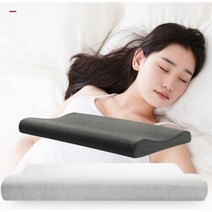 낮은메모리폼베개 거북목경추 목편한 숙면 베개, 화이트