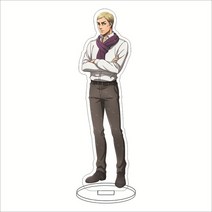 피규어케이스 피규어진열장 아크릴진열장 타이탄 아크릴 스탠드 모델 공격 Levi Mikasa Eren 애니메이션 피규어 Shingeki No Kyojin 데스크 장식 컬렉션 친구, [24] 24