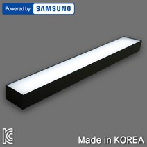 조명다움 인테리어LED주방등 주방조명 LED등 시스템등조명 LED등기구 부엌등, 14_2 LED아스텔주방등 30W 블랙(36x2)