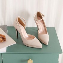 이나슈즈 스틸레토 메리제인 가보시 하이힐 10cm 에나멜