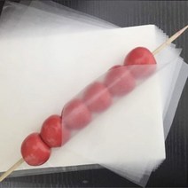 탕후루포장지 찹쌀 종이 베이킹 코팅 포장지, 15x32cm 200개, 1개, 1개