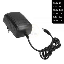18650 배터리 충전기 건전지 8.4/12.6/14.6/16.8V 2A 21V 1A 리튬 배터리 충전기 EU/US 플러그 충전기 3 시리즈 리튬 이온 배터리 폴리머 스마트 충전기, CHINA_21V 1A | EU