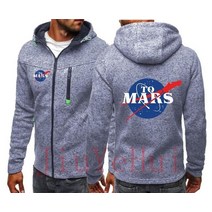 남성 후리스 기모 양털 플리스 자켓 화성 spacex 조수 자카드 후드 공간 x 로고 남자 친구 39s nasas 스웨터 streetwear 코트 재킷
