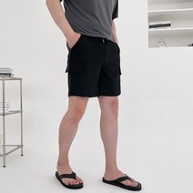 남자 아이스 벤츄리 카고 스판 5부 밴딩 반바지