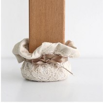 레이스원단 예쁜 의자발 패브릭커버 4p 의자끌림방지